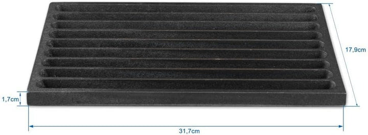 Grillrostprofi Ascherost - Feuerrost - Kohlerost - Kaminrost in Premium-Qualität, Gusseisen, 18 x 32