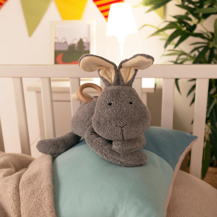 SIGIKID 39845 Mami Spieluhr Hase, yellow für Mädchen und Jungen von 0 bis 36 Monaten grau, grau
