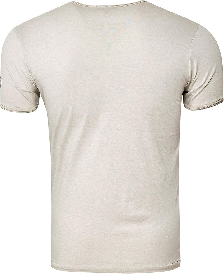 Rusty Neal Herren T-Shirt Rundhals USA Adler Tee Shirt Kurzarm Regular Fit Stretch 100% Baumwolle S
