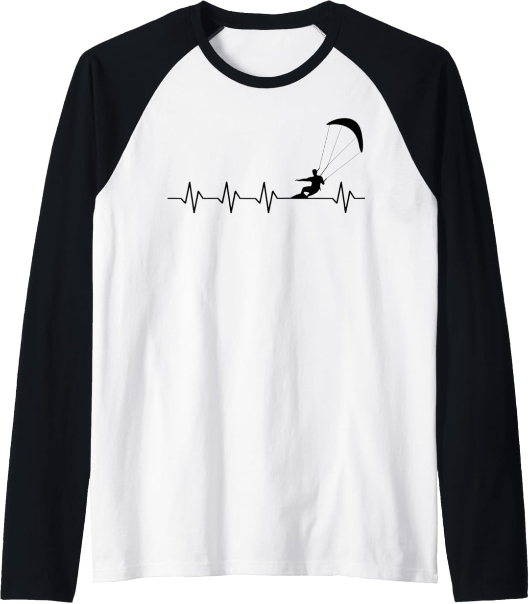 Windsurfen - Herzschlag Design Raglan