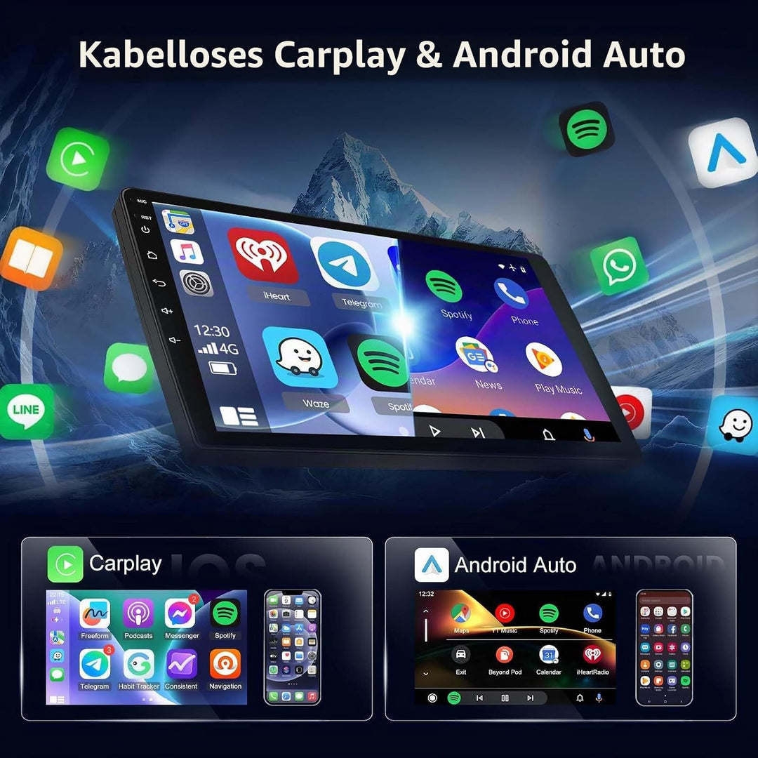 Android Autoradio für Mazda 6 GH 2007-2012 mit Kabellosem CarPlay &amp; Android Auto, 9 Zoll Bildschirm