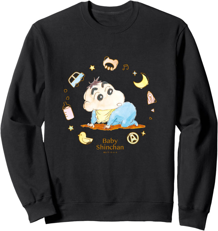 Crayon Shin-chan Baby Shin-Chan crawling Sweatshirt