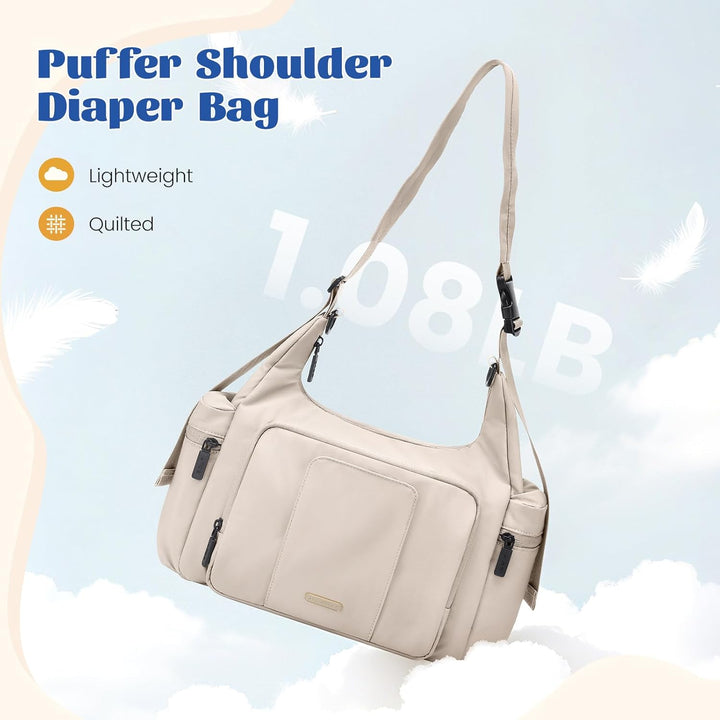 Baby Wickeltasche,Gross 14L Windeltasche für Unterwegs Diaper Bag, Wickelunterlage Multifunktions Lä