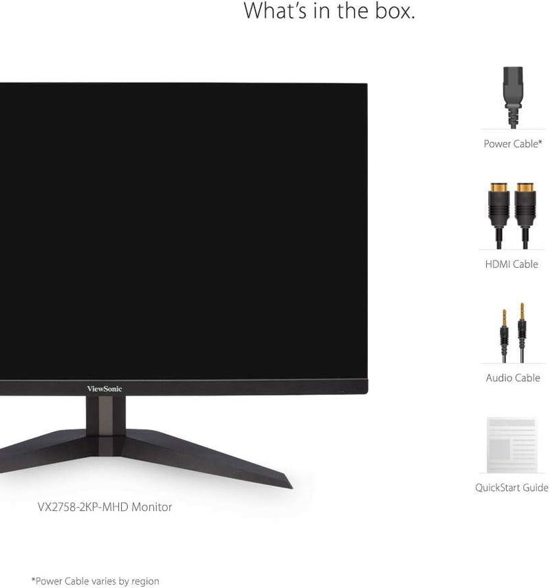 Viewsonic VX2758-2KP-MHD 68,6 cm (27 Zoll) Gaming Monitor (WQHD 1440p, FreeSync, 1 ms, 144 Hz, HDMI,