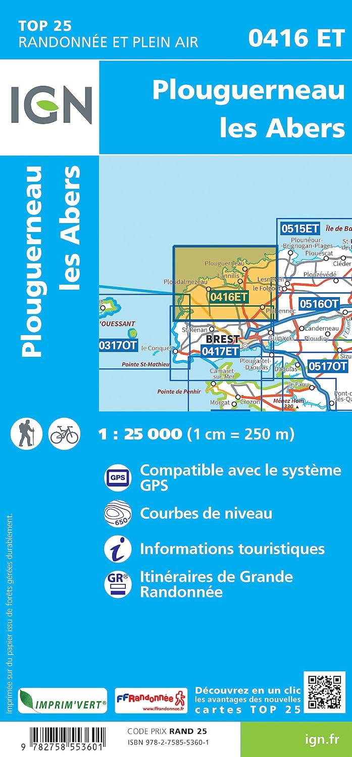 0416ET Plouguernau (TOP 25), Karte