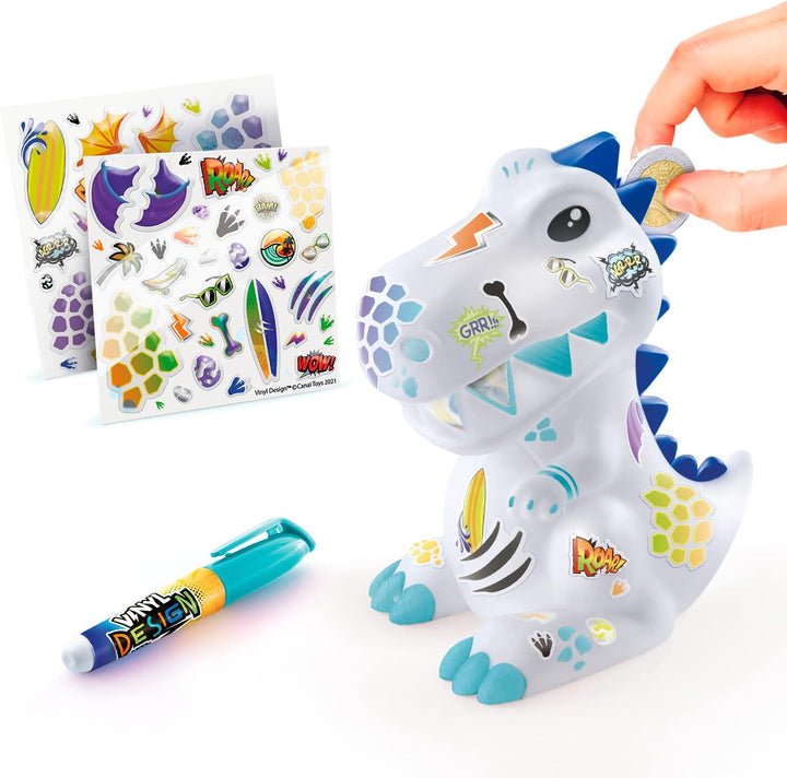 C Toys Style 4 Ever – Dinosaurier-Figur zum Dekorieren Vinyl Design – Spardose phosphoreszierend – O