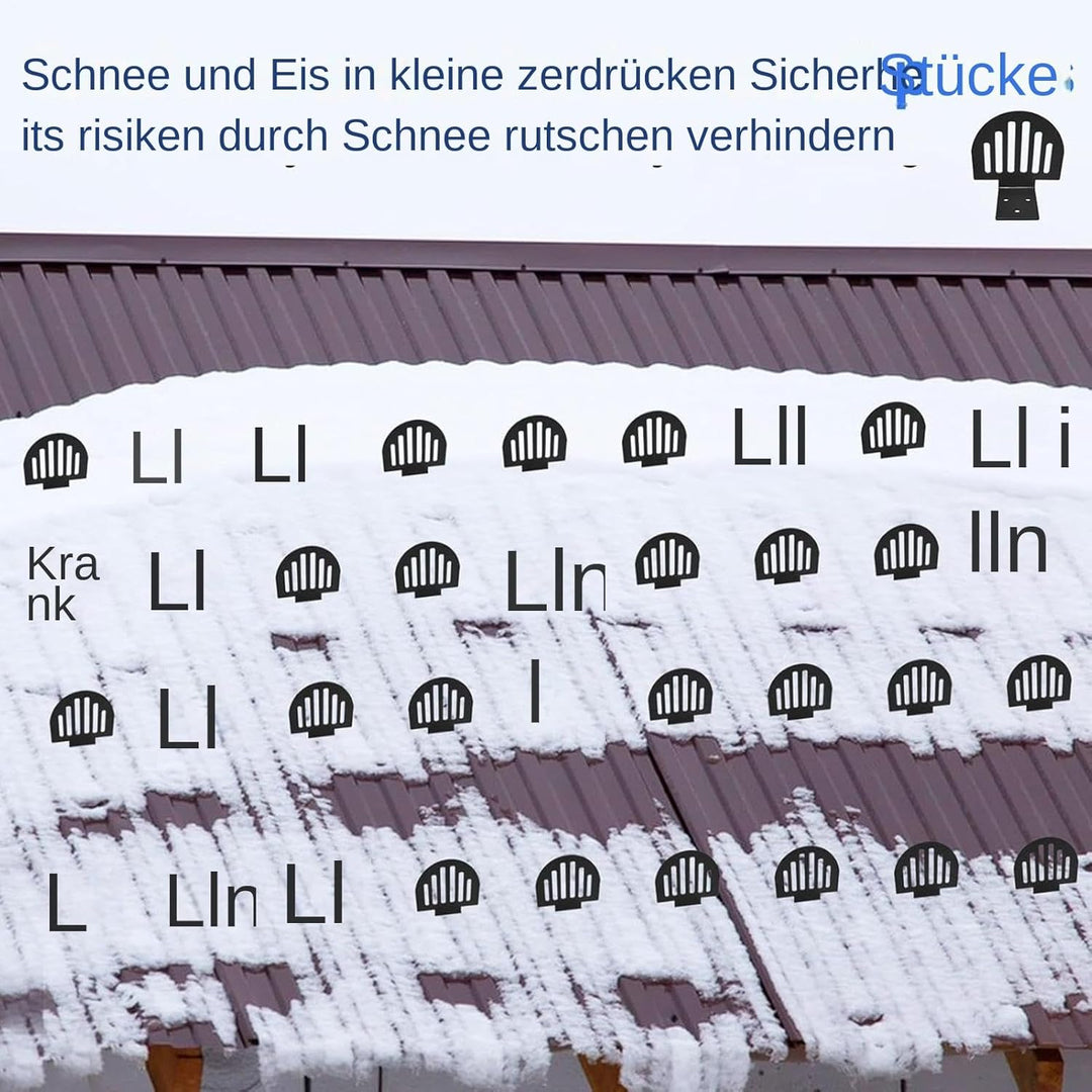 Schneefanghaken Für Metalldächer | 25 Stück Metalldach schutz Inklusive Dichtungsringen | Stehfalzda