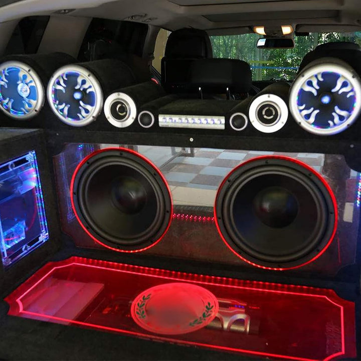 Sharainn Farad Kondensator, 2.0 Farad Leistungs Kondensator LED Rot Auto Audio Kondensator 10-16VDC