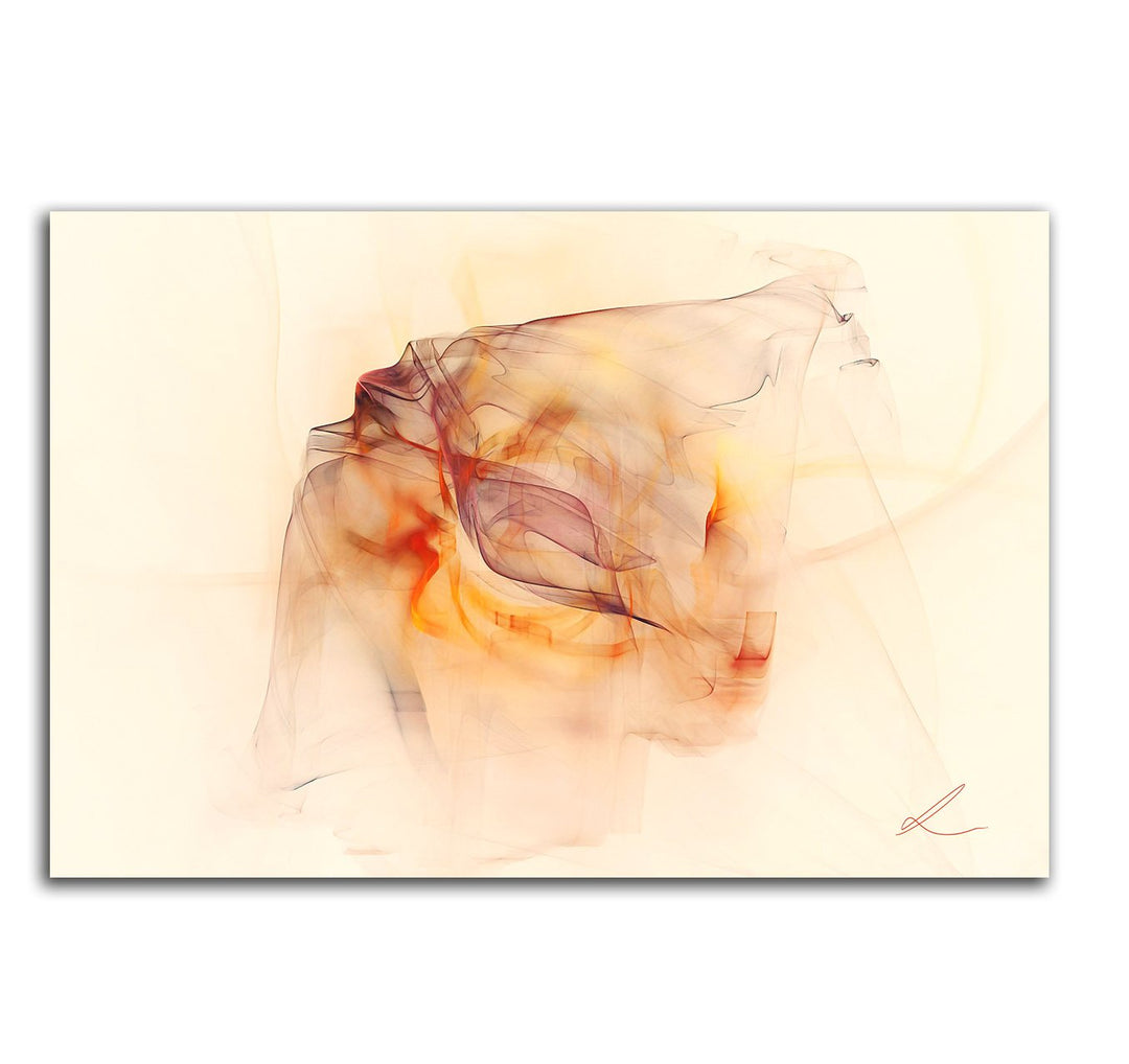 Paul Sinus Art Abstrakter Kunstdruck 60x80cm Abstrakt300 Wellenmuster Kurven Linien Leinwandbild auf