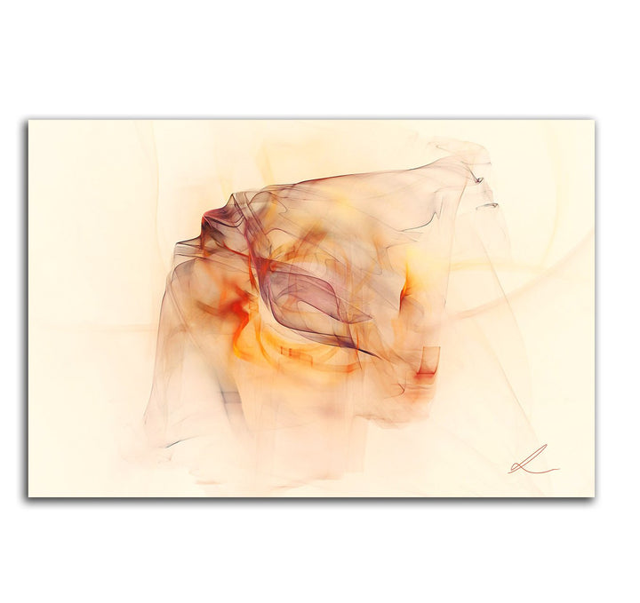 Paul Sinus Art Abstrakter Kunstdruck 60x80cm Abstrakt300 Wellenmuster Kurven Linien Leinwandbild auf