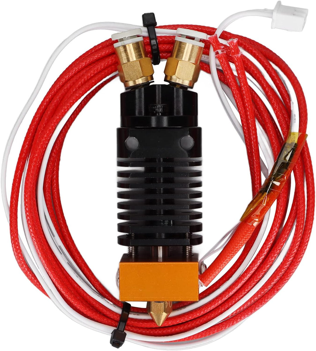 3D-Drucker 2 In 1 Out Hotend Kit Ersatz 2 in 1 Metalldrahtblock-Drucker-Extruder-Kits mit Silikon-Ab