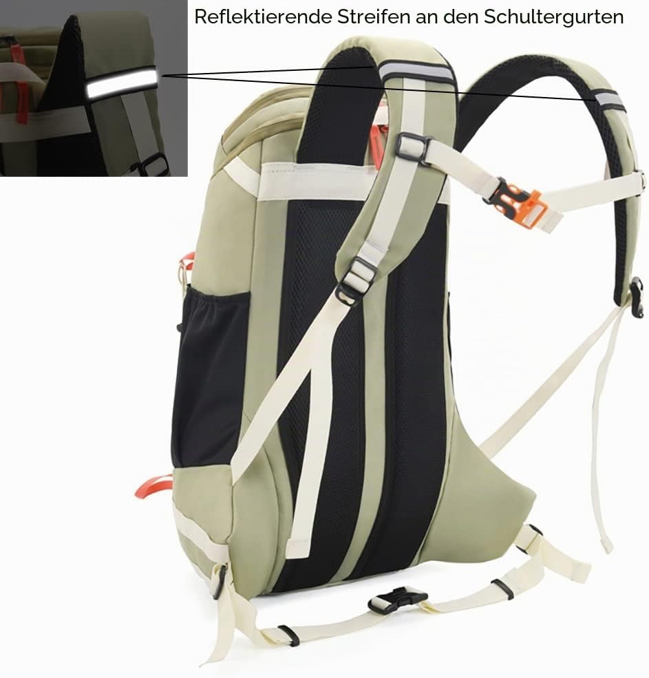 Bseash 40L Leichter wasserdichter Wanderrucksack mit Regenschutz, Outdoor Sport Reise Tagesrucksack