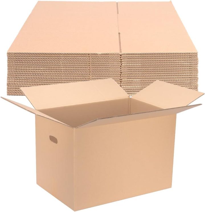 5 Faltkartons 600x400x400mm braun KK 107 2 wellig rechteckige Versandkartons | DHL Paket 5 Kg | DPD