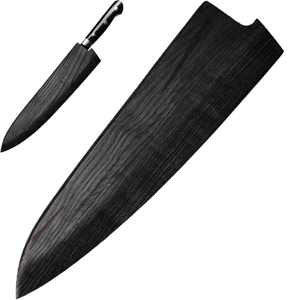 Kochmesser Kantewache, Holzmesserhülle, Messerabdeckung, Messerscheide, Messerblattschutz, Einzelmes