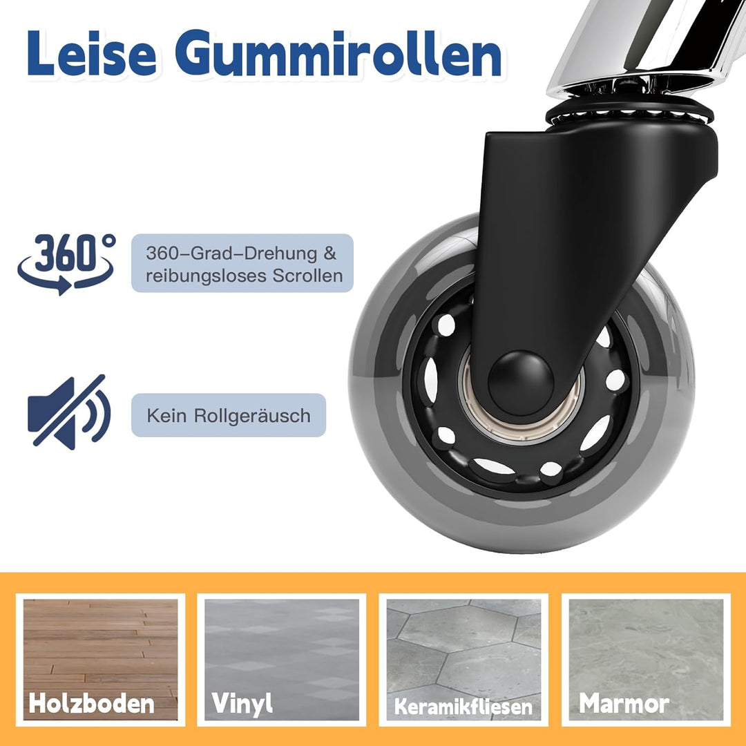 Rollhocker，Hocker höhenverstellbar mit ringheber，Dicker Schaumstoff für weichen Komfort，Stuhl mit ro