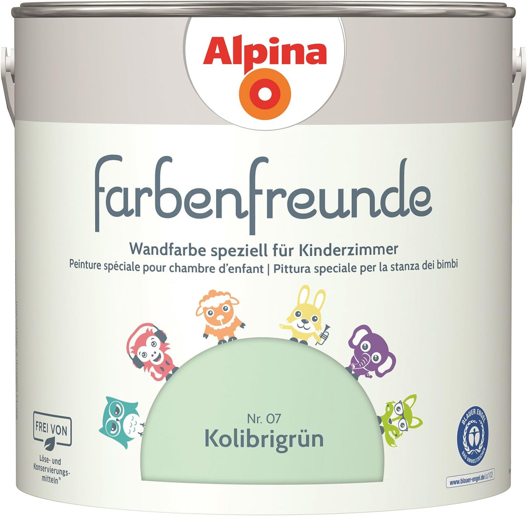 Alpina Farbenfreunde Nr. 07 Kolibrigrün 2,5 Liter matt, Kolibrigrün
