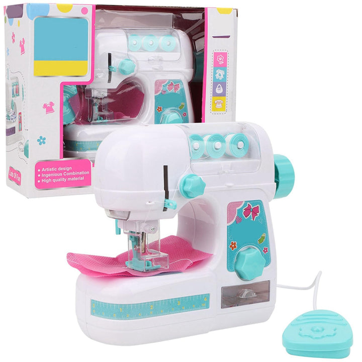 Bonbela Elektrische Nähmaschine Spielzeug für Kinder Mädchen Kinder 3+ Jahre mit Zartem Design Premi