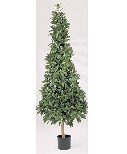 artplants.de Künstliche Lorbeerbaum Pyramide Antonius, 1258 Blätter, grün, 110cm - Lorbeer künstlich