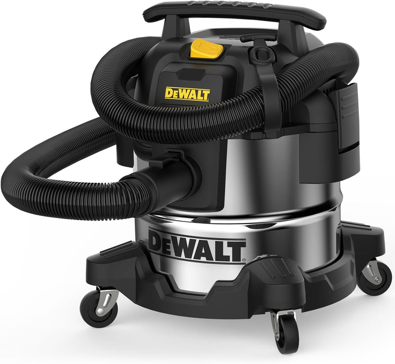 DeWALT 25L Edelstahl Nass- & Trockensauger, Industriestaubsauger mit Blasfunktion, 1050 W, DXV25S, T