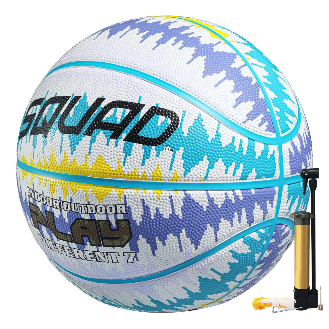 SQUAD Ultra Grip Basketball Grösse 7 (29,5") - Verbesserter Langlebiger Sprung für Outdoor-Spiel - T