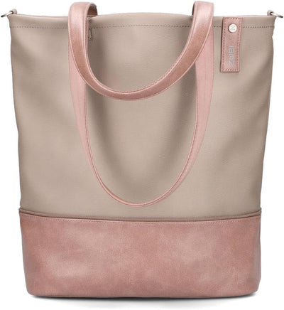 Zwei Handtasche Umhängetasche Shopper J145 Blush, Blush