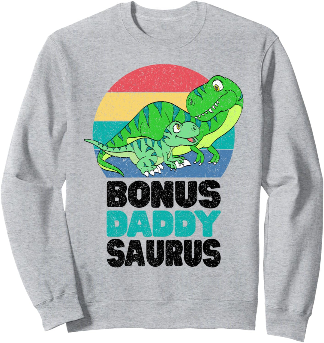 Bonus DaddySaurus Dinosaur T-Rex Dad Baby Family Matching Sweatshirt