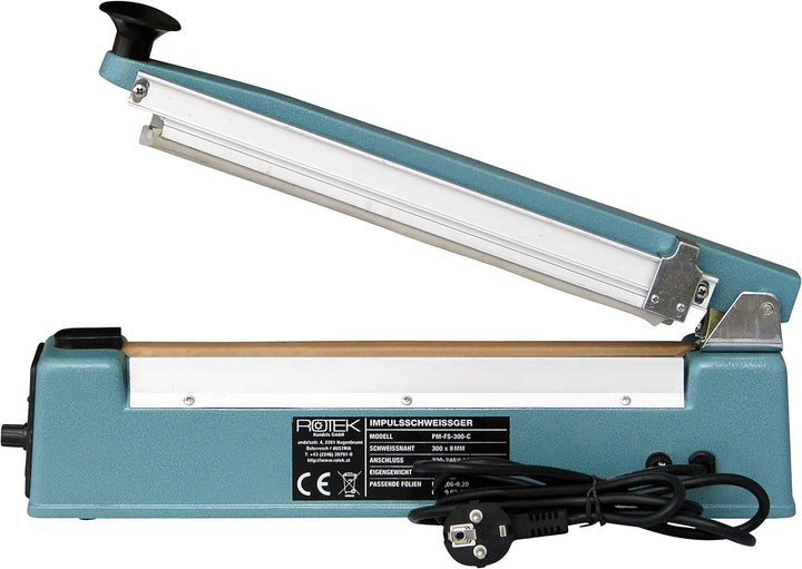 Rotek Impuls Balkenschweissgerät mit Schneidwerk für alle thermoplastischen Kunststofffolien, PM-FS-