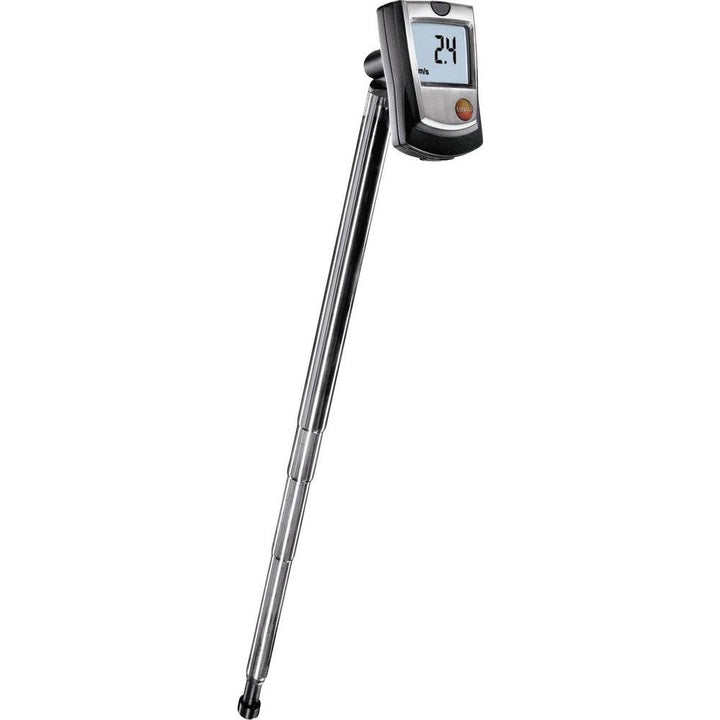 Testo 0560 4053 405 Thermo-Anemometer, mit Kanalhalterung, inklusive Befestigungs-Clip und Batterien