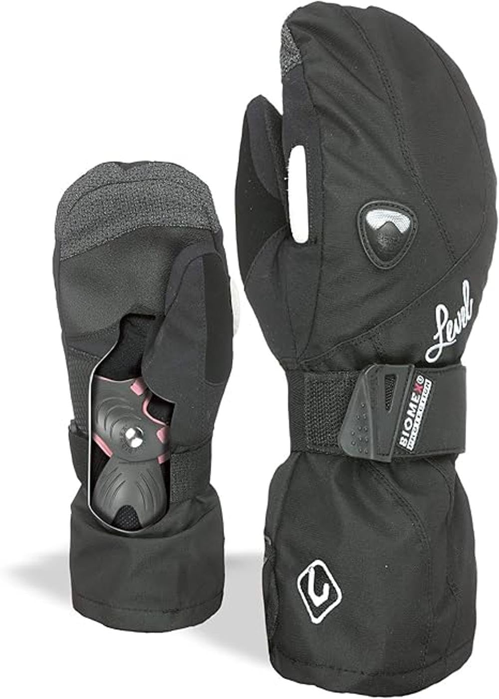 Level Damen Handschuhe Butterfly W Mitt XS Schwarz, XS Schwarz