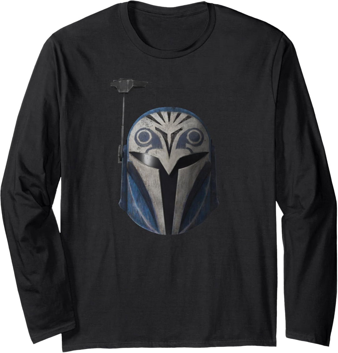 Star Wars The Clone Wars Bo-Katan Helmet Distressed Langarmshirt