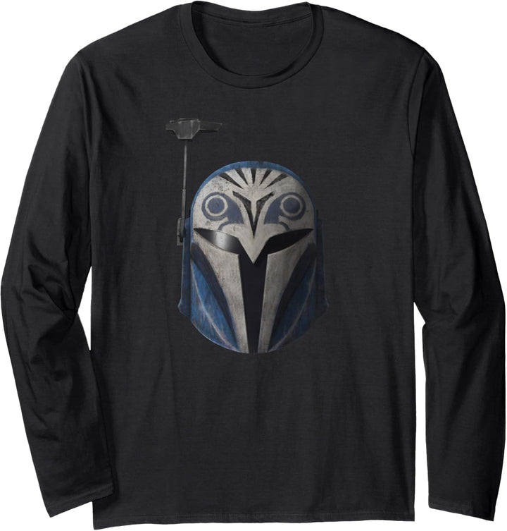 Star Wars The Clone Wars Bo-Katan Helmet Distressed Langarmshirt