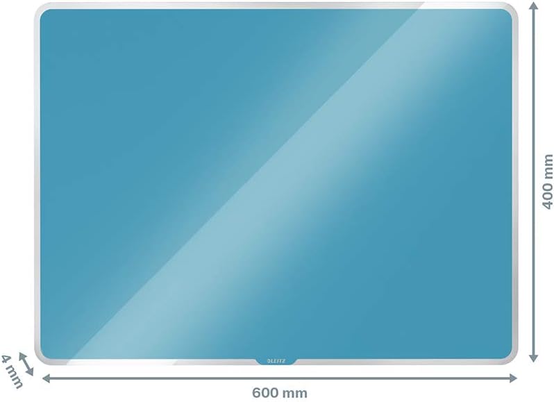 Leitz magnetisches Whiteboard aus Glas, 600 x 400, Sanftes Blau, Cosy-Serie, 70420061 600 x 400mm Sa