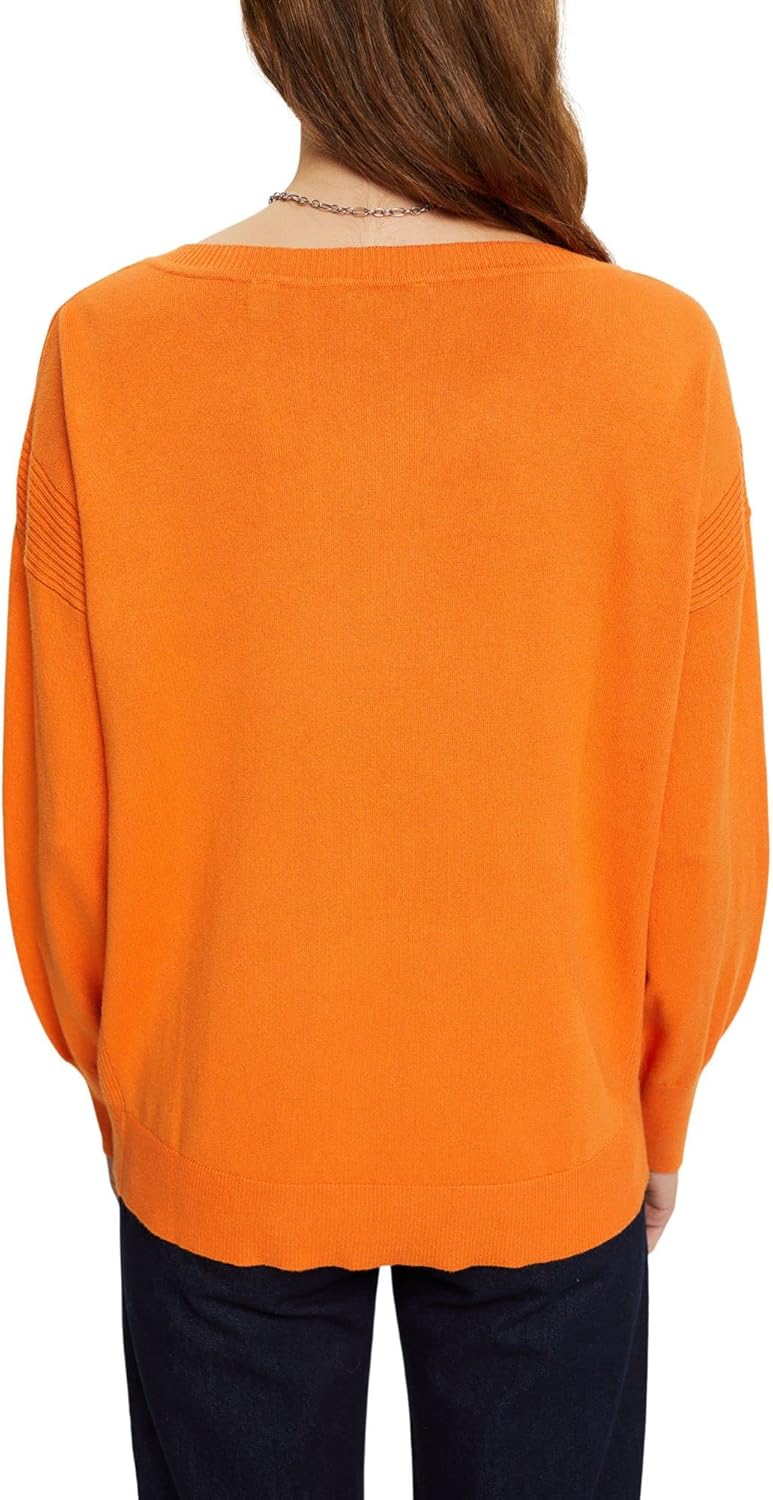 ESPRIT Strickpullover im Loose Fit XS Golden Orange, XS Golden Orange