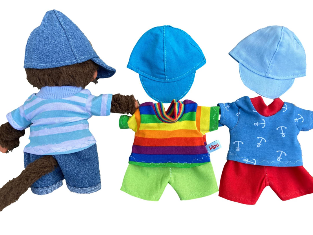 Puppenkleidung handmade passend für Kuscheltier Plüsch Äffchen Teddy Bären Gr. 20 cm Bekleidung Shir