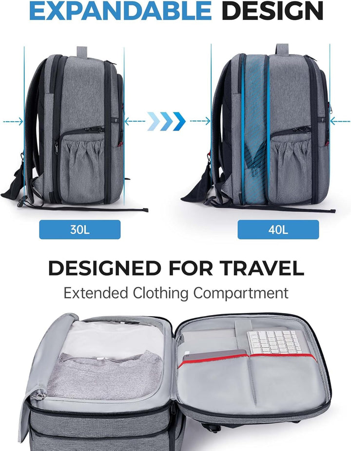 bagsmart Kamerarucksack Spiegelreflex Kameratasche für Fotografen, Wasserdichter Fotografie Reiseruc