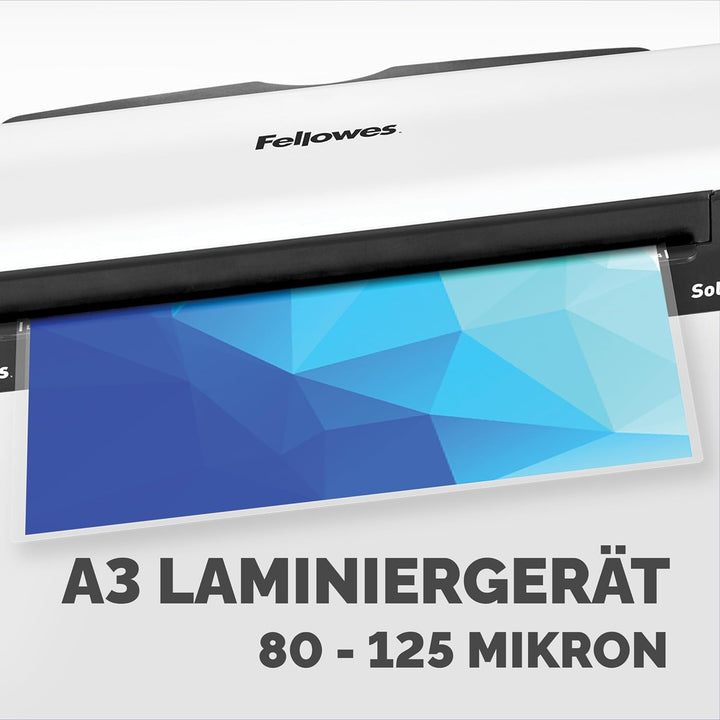 Fellowes Laminiergerät A3 Sola für Zuhause und Homeoffice, für Laminierfolien bis 125 Mikron Stärke,