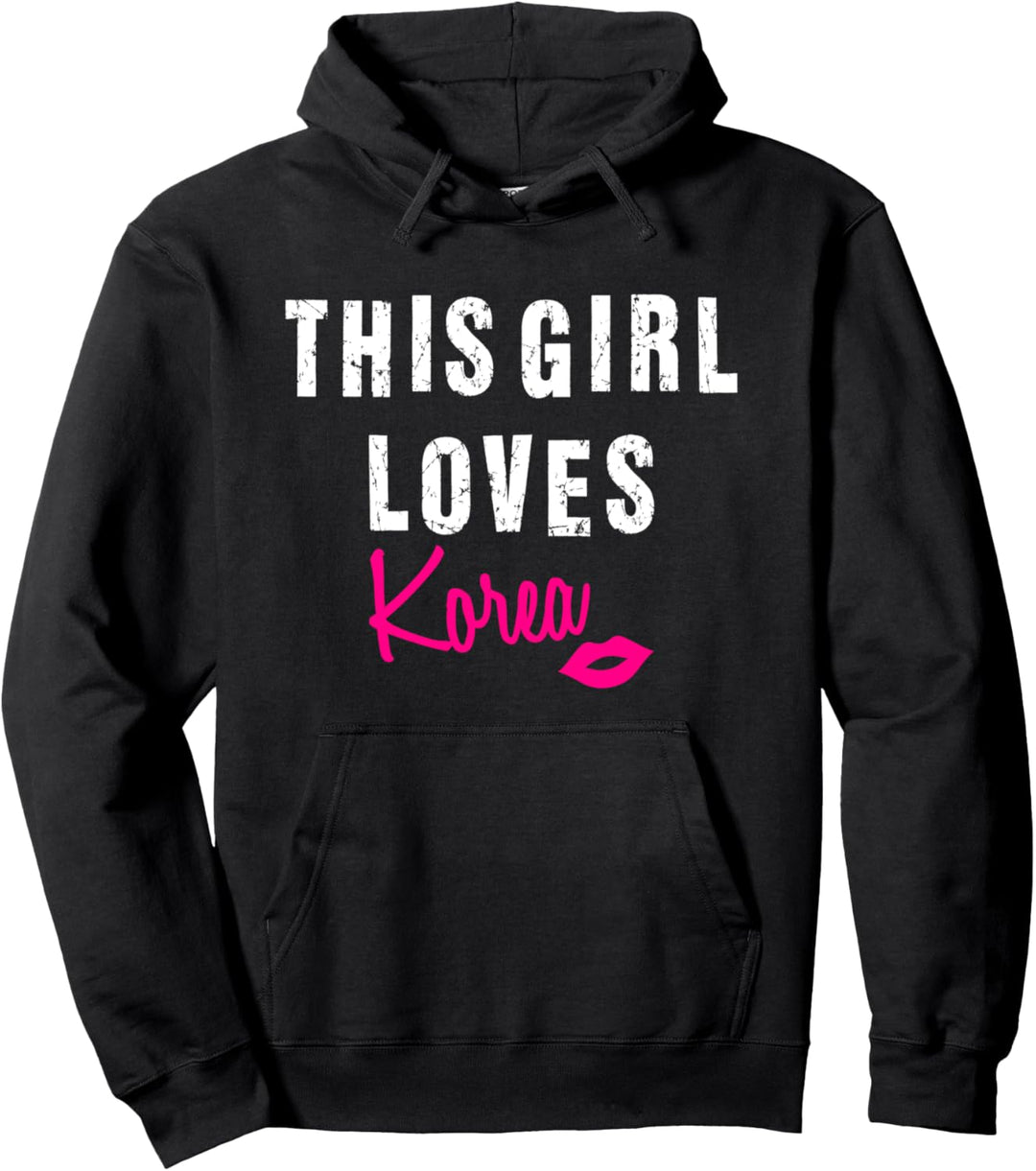 This Girl Loves Korea Koreanische Musik Pop Hangul Gayo Pullover Hoodie