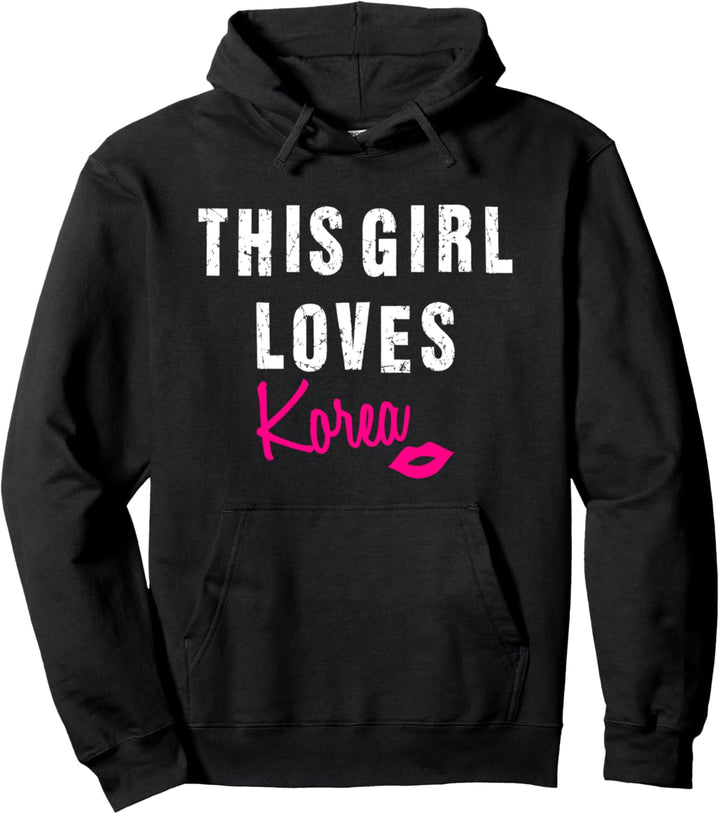 This Girl Loves Korea Koreanische Musik Pop Hangul Gayo Pullover Hoodie