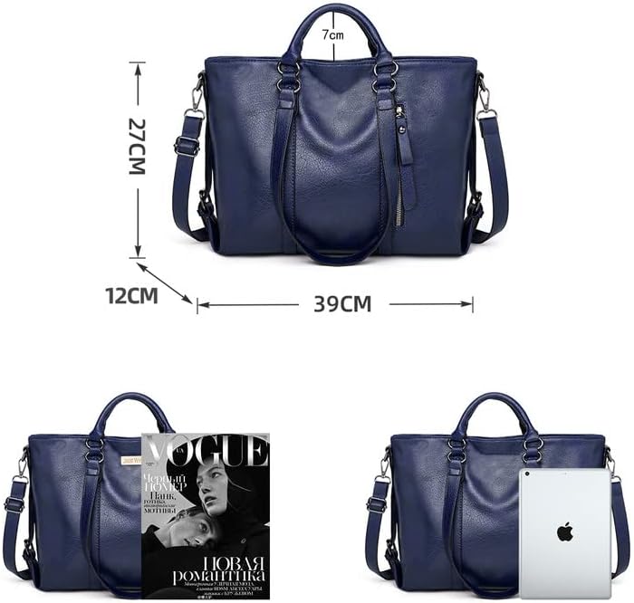 Coolives Damentasche Damen Henkeltasche mit Schultergurt aus PU-Leder Vintage Handtasche Retro Tasch