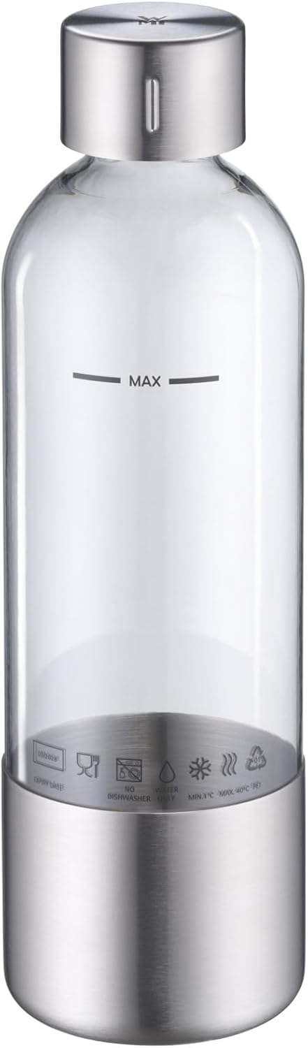WMF Element One Sprudelwasserflasche – Original Sprudel-Ersatzflasche aus High-Quality PET, kompatib