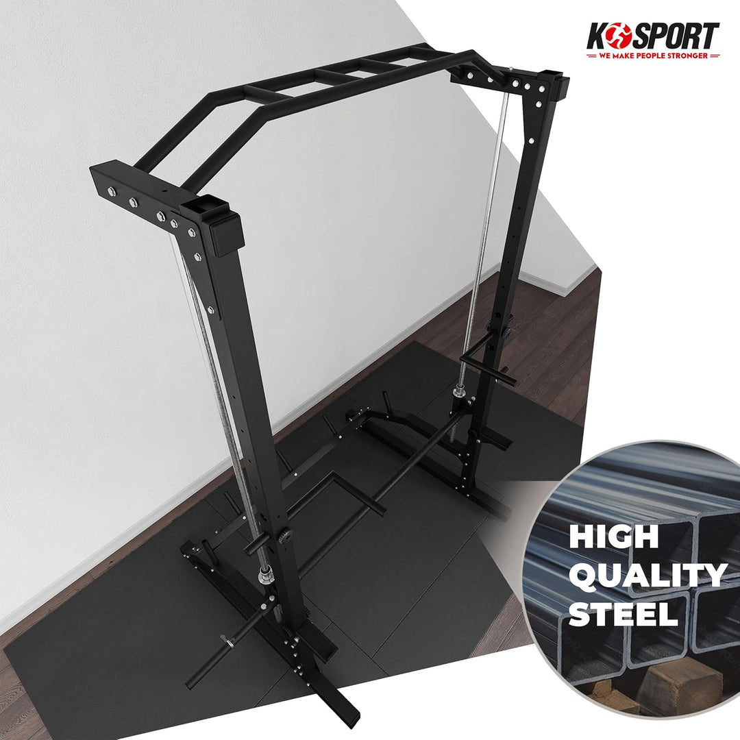K-Sport: Smith Machine - Multipresse I erstklassiges Trainingsgerät für zu Hause I geführte Bewegung