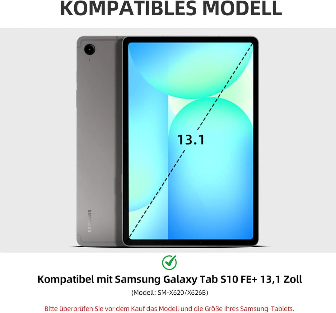 Bettdow für Samsung Galaxy Tab S10 FE+ 13,1" 2025 Tastatur Hülle, Schwebendes Magnetisches Design mi