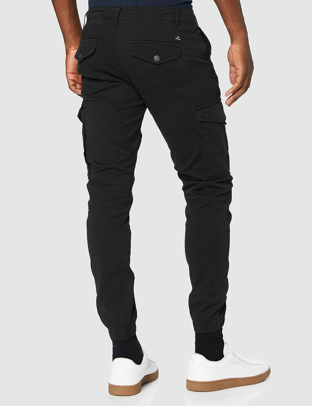 JACK &amp; JONES Male Cargo-Hose Slim Fit Cargo-Hose 27W / 30L Schwarz, 27W / 30L Schwarz