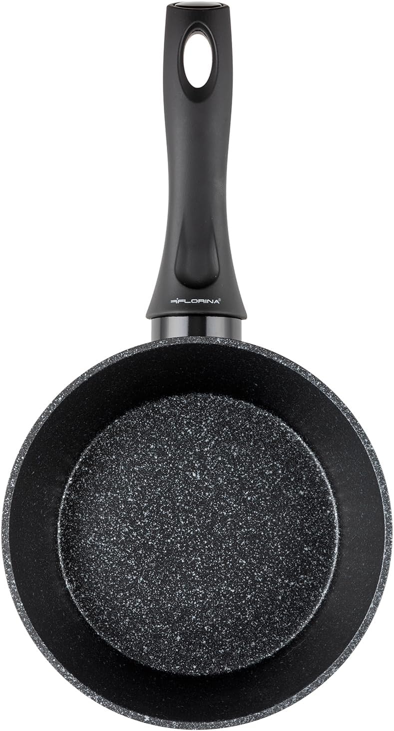 FLORINA Aluminium Stieltopf (1,7 l) 18 cm I Kasserolle MAGNUM I Antihaftbeschichtet I Topf mit Softt