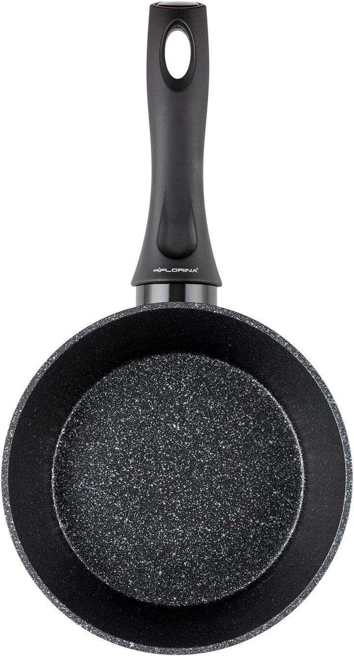 FLORINA Aluminium Stieltopf (1,7 l) 18 cm I Kasserolle MAGNUM I Antihaftbeschichtet I Topf mit Softt