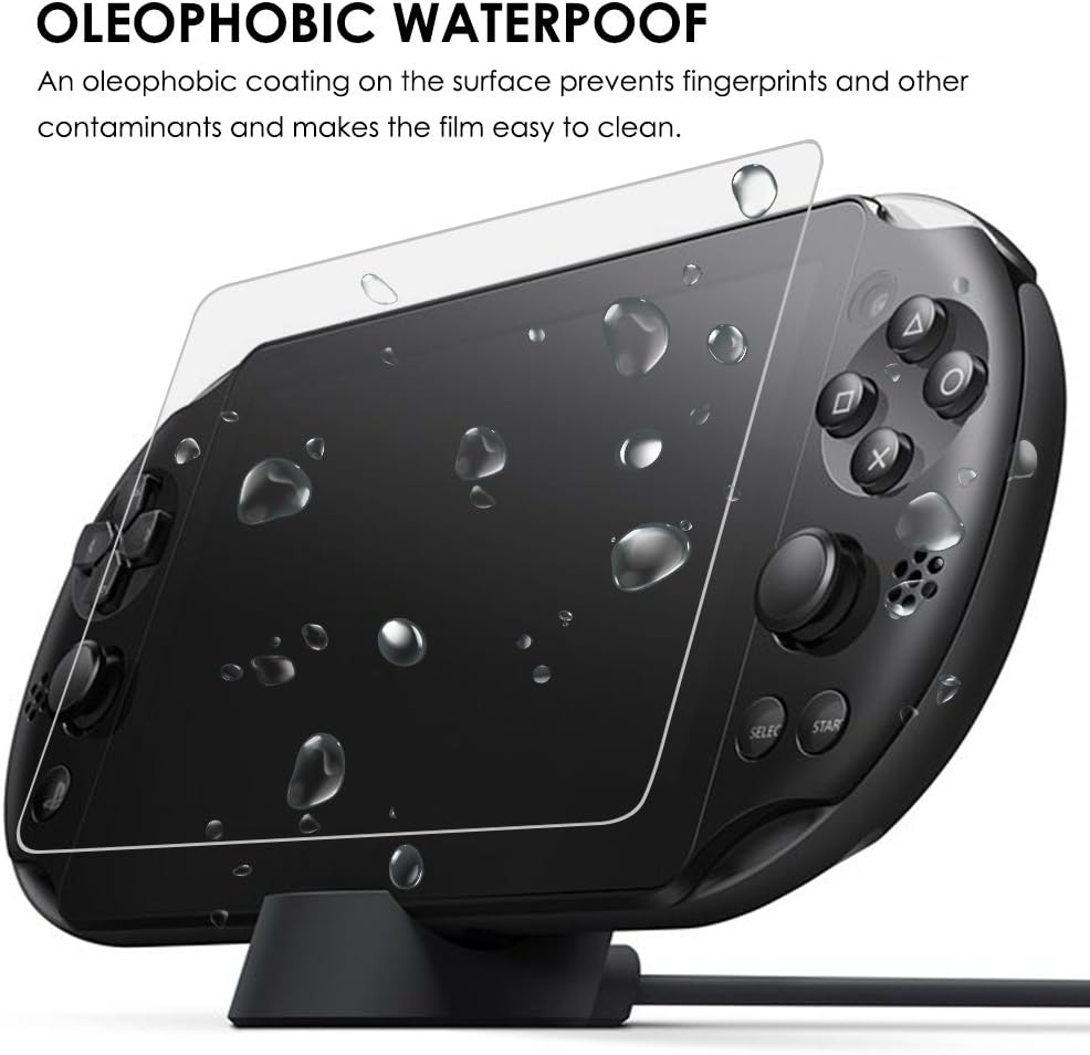 Displayschutzfolien für PlayStation Vita2000 mit rückseitigen Abdeckungen, AFUNTA 2Pack (4Stück) Geh