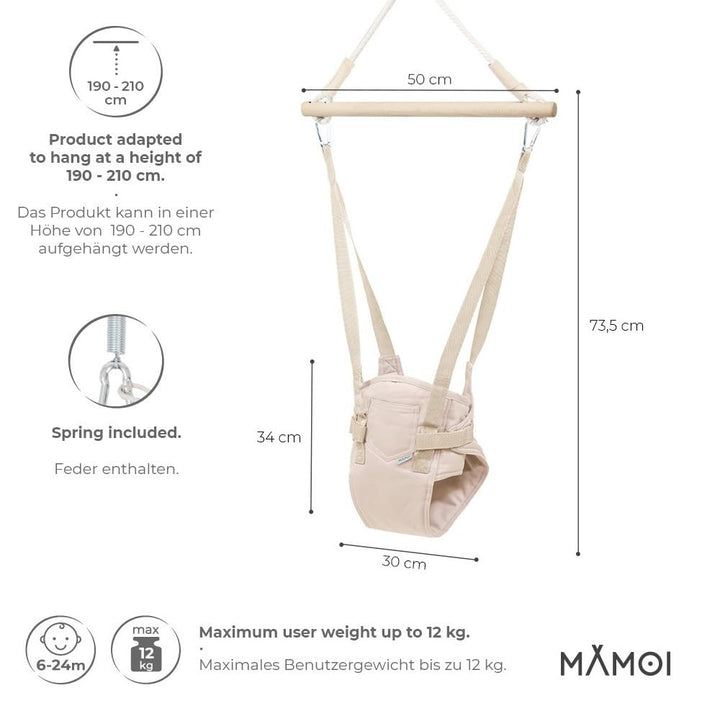 MAMOI® Türhopser Baby ab 6 Monate, Hopser Baby Jumper Bouncer, Babyschaukel für türrahmen, Schaukel