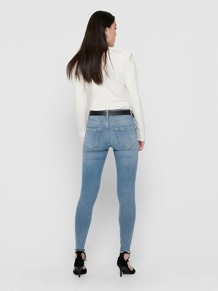 ONLY Damen Skinny Jeans XS Blau (Light Blue Denim), XS Blau (Light Blue Denim)