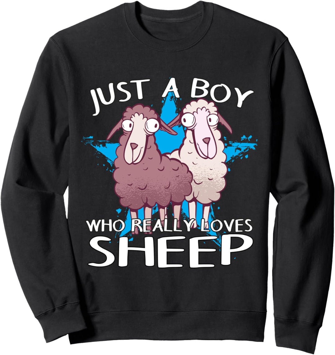 Schaf Schäfer Lamm Herren Junge liebt Schafe Sweatshirt