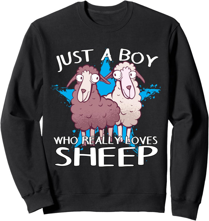 Schaf Schäfer Lamm Herren Junge liebt Schafe Sweatshirt